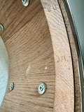 DrumPickers 14x6.5” Custom Oak Stave Snare Drum in Deep Blue Burst