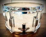DrumPickers 10x5.5” Firecracker Snare Drum in Strata White Pearl