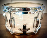 DrumPickers 10x5.5” Firecracker Snare Drum in Strata White Pearl