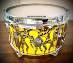 DrumPickers 10x5.5” Firecracker Snare Drum in “Hell Hath No Fury” Finish Ply