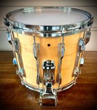 Pearl 14x12” All Maple Marching Snare Drum in Natural Satin Lacquer