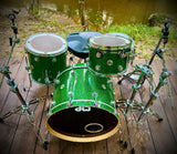 DW Collector's Series 3-piece Shell Pack - Deep Green Sparkle FinishPly