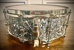 DrumPickers Touring Maple Custom 14x5.5” Snare Drum in Liquid Blue Pearl Wrap