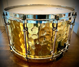 DrumPickers 14x8” 1.5mm Hammered Brass “Fatback II” Snare Drum