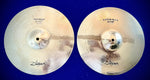 Zildjian 14” Platinum Rock Hats Blk label Mid 80’s Model