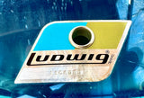 Ludwig 1976 24” Sky Blue Vistalite Bass Drum - 50 Yrs Old
