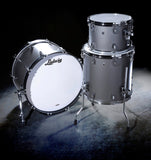 Ludwig Neusonic 3pc Shell Pack in Silver Dust (22x14”BD, 16x16”FT, 13x9”RT)