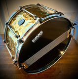 DrumPickers 14x8” 1.5mm Hammered Brass “Fatback II” Snare Drum