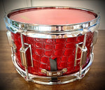 DrumPickers 10x5.5” Firecracker Snare Drum in Red Reptile Finish Ply