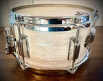 DrumPickers 10x5.5” Firecracker Snare Drum in Strata White Pearl