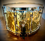 DrumPickers 14x8” 1.5mm Hammered Brass “Fatback II” Snare Drum
