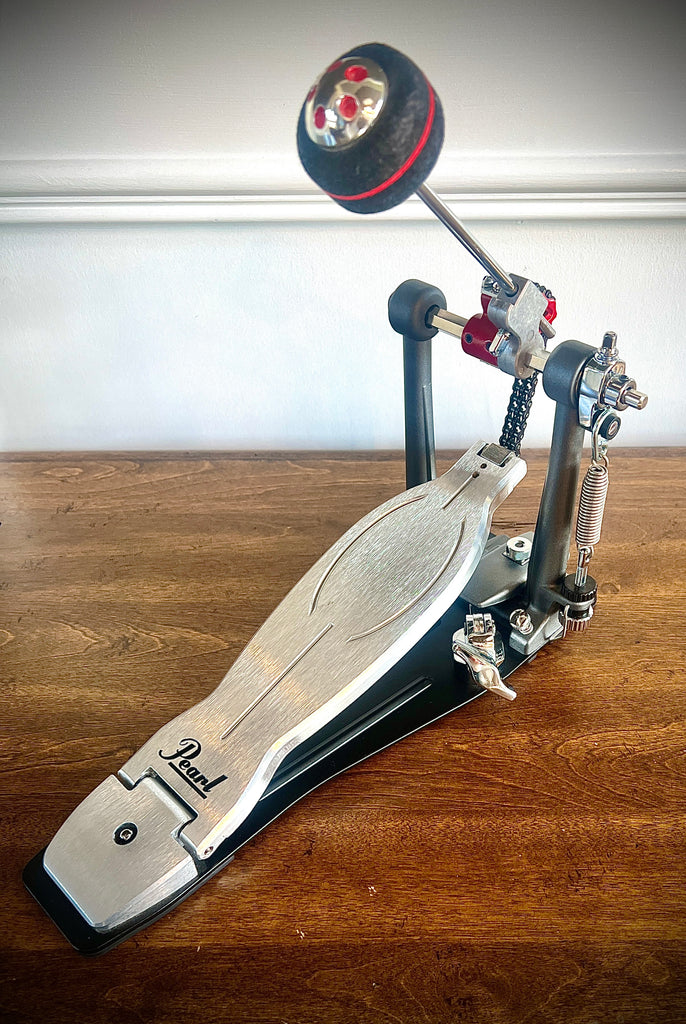 best single bass drum pedal Pearl P1030R Eliminator Solo Red Cam Single Bass Drum Pedal – DrumPickers