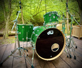 DW Collector's Series 3-piece Shell Pack - Deep Green Sparkle FinishPly