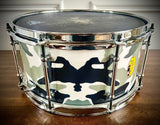 Thumper Custom Drums 13x7” All Maple Snare Drum in Killer Camouflage Rockin’ Wrap