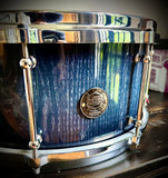 DrumPickers 14x6.5” Custom Oak Stave Snare Drum in Deep Blue Burst