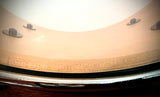Pearl Custom Classic 14x5.5” One Piece Maple Shell Snare Drum in Piano Black Lacquer
