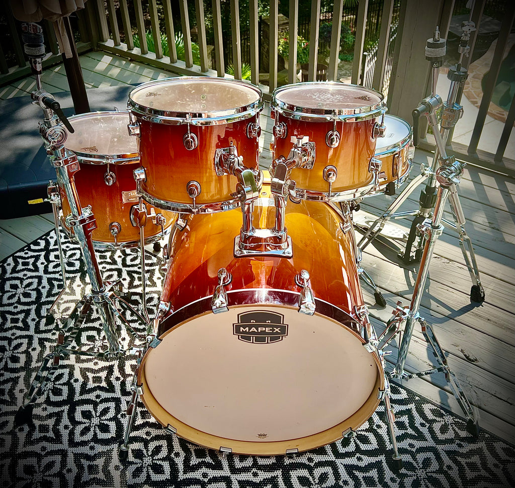 mapex pro m tobacco fade 4-Piece Classic Drum Set Red Wood 50% deposit required to start production10 Mapex Pro M 5-Piece Crossover