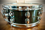 Mapex 14x5.5” Saturn Series Snare Drum in Transparent Black Laquer