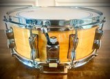 Yamaha 14x5.5” Maple Custom Snare Drum in Gloss Natural Maple Finish