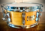 Yamaha 14x5.5” Maple Custom Snare Drum in Gloss Natural Maple Finish