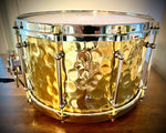 DrumPickers 14x8” 2.5mm Hammered Brass “Fatback” Snare Drum