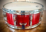 Yamaha 14x5.5” Stage Custom All Birch Snare Drum in Cranberry Red Lacquer