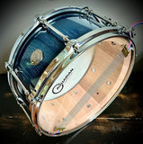 DrumPickers 14x6.5” Custom Oak Stave Snare Drum in Deep Blue Burst