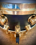 Mapex Black Panther 14x6.5” Maple Snare in Flat Black with Brass Hardware