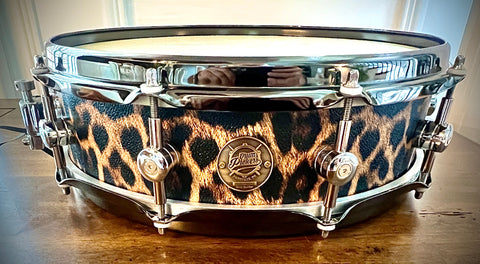 DrumPickers 14x4” DP Custom “Screamin’ Cheetah” Snare Drum