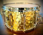 DrumPickers 14x8” 2.5mm Hammered Brass “Fatback” Snare Drum