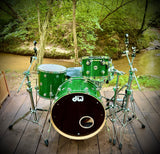 DW Collector's Series 3-piece Shell Pack - Deep Green Sparkle FinishPly