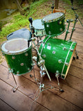 DW Collector's Series 3-piece Shell Pack - Deep Green Sparkle FinishPly