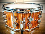 Tama S.L.P. G-Maple 14x7” Limited Edition Snare Drum in High Gloss Natural Zebra Wood