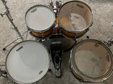 Pearl Session Studio Series 4-Piece Shell Pack in Tobacco Road finish with Wool Lined Drum Seeker Drum Bags