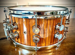 Tama S.L.P. G-Maple 14x7” Limited Edition Snare Drum in High Gloss Natural Zebra Wood