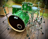 DW Collector's Series 3-piece Shell Pack - Deep Green Sparkle FinishPly