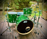 DW Collector's Series 3-piece Shell Pack - Deep Green Sparkle FinishPly