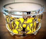 DrumPickers 10x5.5” Firecracker Snare Drum in “Hell Hath No Fury” Finish Ply