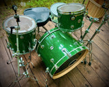 DW Collector's Series 3-piece Shell Pack - Deep Green Sparkle FinishPly