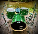 DW Collector's Series 3-piece Shell Pack - Deep Green Sparkle FinishPly