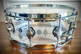 DW Design Series Clear Acrylic Snare Drum - 14x5.5”