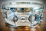 DW Design Series Clear Acrylic Snare Drum - 14x5.5”