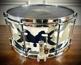 Thumper Custom Drums 13x7” All Maple Snare Drum in Killer Camouflage Rockin’ Wrap