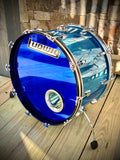 Ludwig 1976 24” Sky Blue Vistalite Bass Drum - 50 Yrs Old