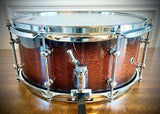 Tama S.L.P. Dynamic Kapur Snare Drum - 6.5 x 14” - Black Kapur Burst