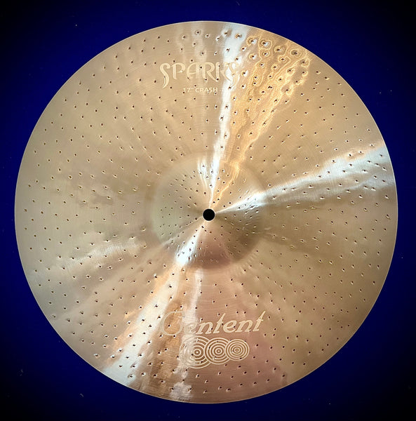Centent 17” Sparks Crash Cymbal with Pinpoint Hammering – DrumPickers