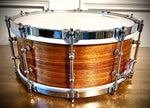 DrumPickers Custom Heritage Series 14x6” Snare Drum in Ribbon Mahogany Finish