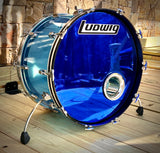 Ludwig 1976 24” Sky Blue Vistalite Bass Drum - 50 Yrs Old