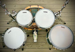 DrumPickers Custom Single Ply 4 Pc Cherry Drum Kit with Reinforcement Rings in Ocean Blue Lacquer