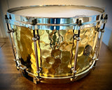 DrumPickers 14x8” 1.5mm Hammered Brass “Fatback II” Snare Drum
